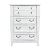 Coastal 5 Drawer Chest - White - Image 2