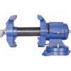 Heavy Duty 5" Multi Jaw Rotating Bench Vise With 360 Degree Swivel Base And Head - Blue - Image 4