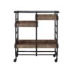 Vorrik - Serving Cart - Black / Walnut - Image 2