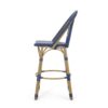 Outdoor Rattan And Aluminum French Barstools Set - Navy Blue - Image 9