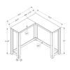 Corner Accent Console Table For Entryway, Convenient Design - White - Image 3