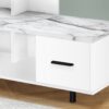 TV Stand, Console, Media Entertainment Center, Storage Drawer, Contemporary & Modern - White - Image 2