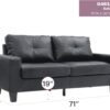 Newbury - Modular Sofa Modern - Black - Image 5
