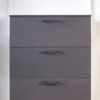 Bliss - Glossy 4 Drawer Jumbo Chest With Extra Deep Storage - Dark Gray - Image 6