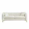 Oversized Sofa, 3 And 3 Seater, Tufted Couch For Living Room - Beige - Image 5