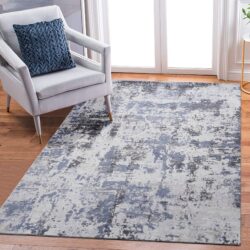Payas - 5' X 7' Abstract Area Rug - Gray / Denim