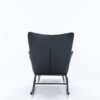 Rocking Chair, Glider Chair, Rocking Accent Chair With Lumbar Pillow And Ottoman For Living Room - Black - Image 6