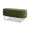Chloe - Modern Glam Storage Bench - Olive Green - Image 17