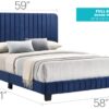 Lodi - Full Bed - Navy Blue - Image 5
