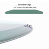36" Round Tempered Glass Table Top Clear Glass 1 / 2" Thick Beveled Polished Edge - Transparent - Image 6