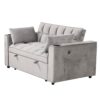 Multi Functional Sofa Bed With Cup Holder And USB Port For Living Room Or Apartments - Gray - Image 13