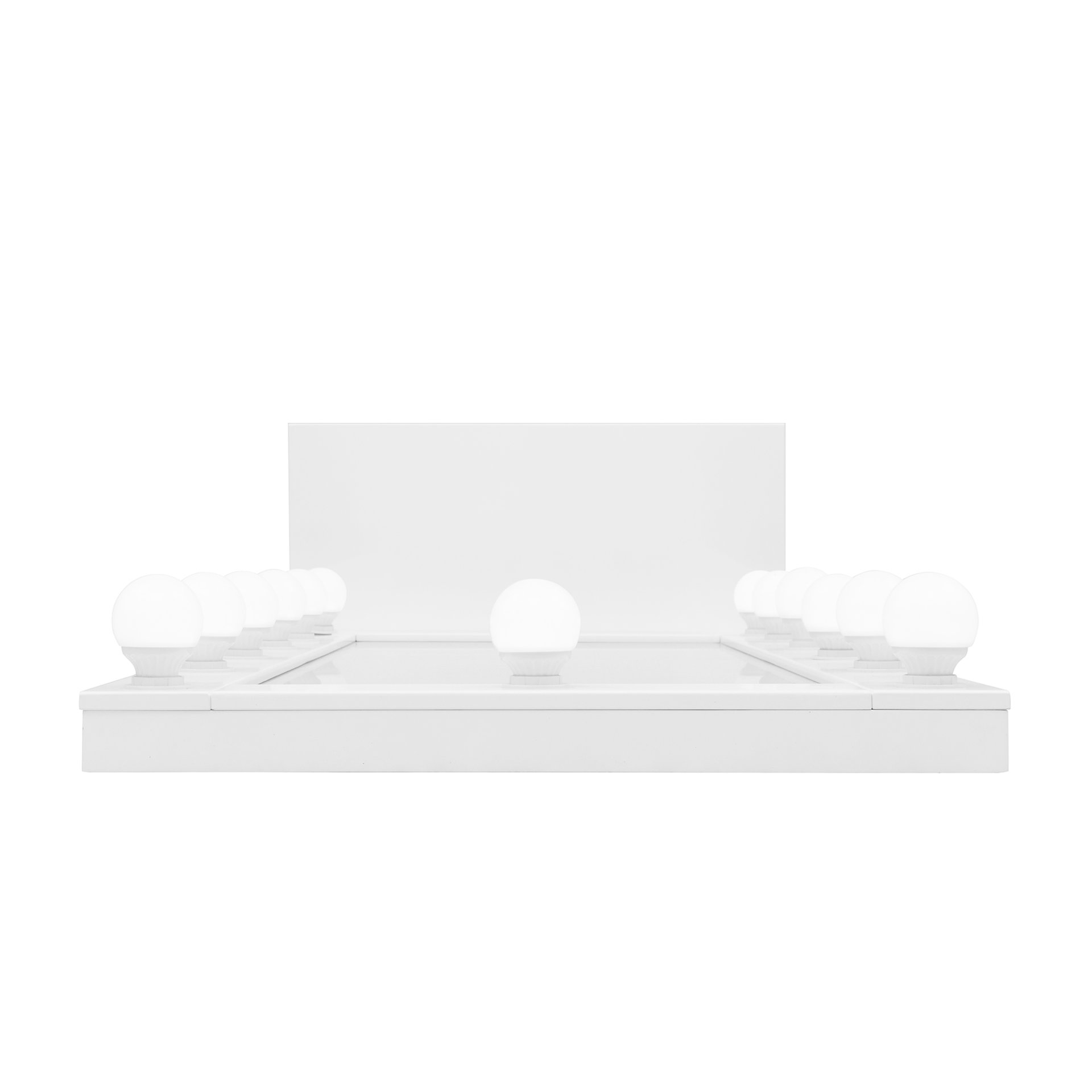 Elisa - Narrow Tall Mirror With Speaker And Drawer - White - Image 11