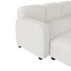 Velvet Modular Sectional Sofa, U Shaped Reversible Couch Set, Free Combination, 6 Seat Sleeper Cloud Sofa Bed With Ottoman, Convertible Oversized Indoor Furniture Pieces - Beige - Image 9