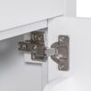 Bathroom Vanity With Ceramic Sink, Modern Single Bathroom Cabinet With 2 Doors And A Shelf, Soft Close Doors - White - Image 21