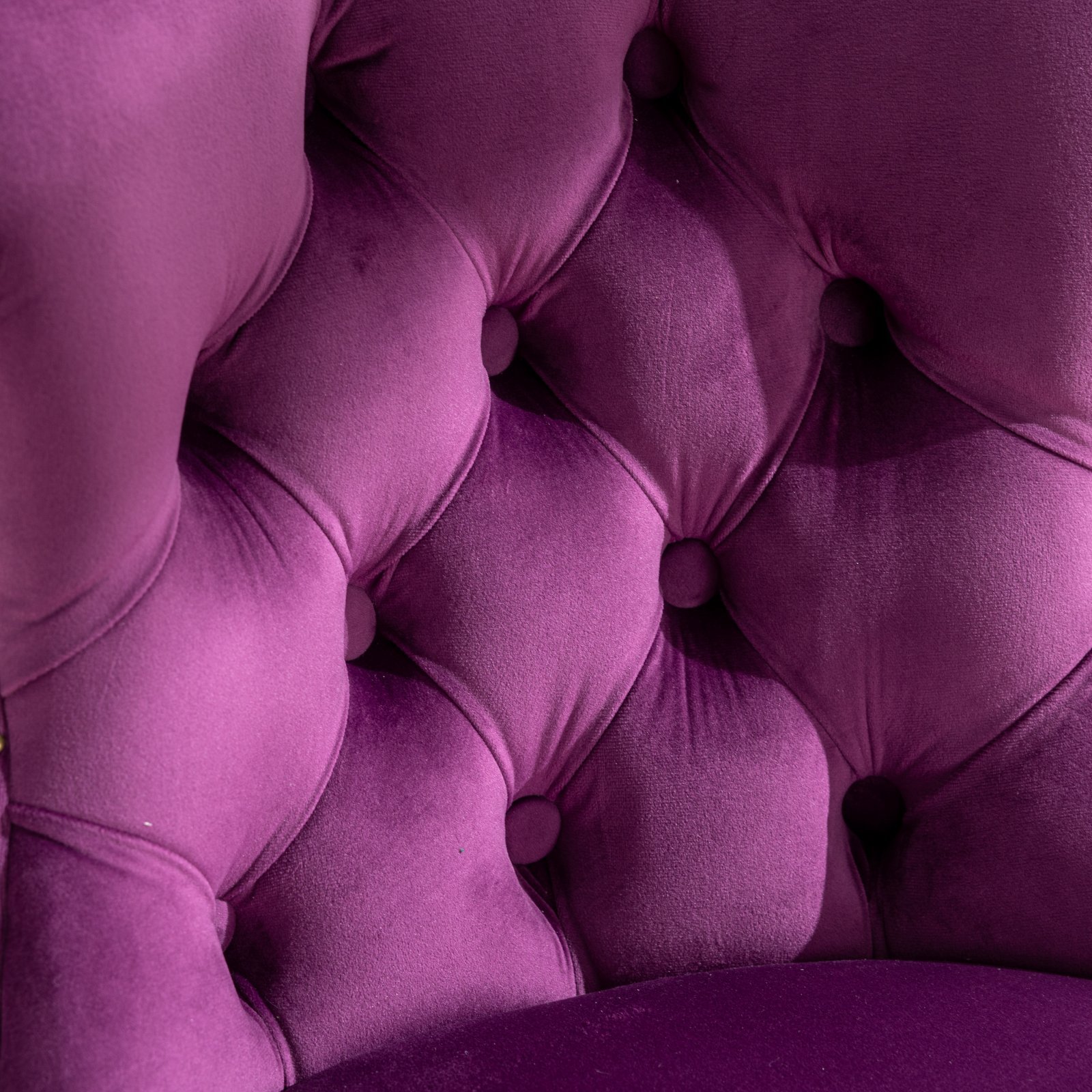 Swivel Velvet Barstools Adjusatble Seat Height, Modern Upholstered Bar Stools With Backs Comfortable Tufted For Home Pub And Kitchen Island (Set of 2) - Purple - Image 10