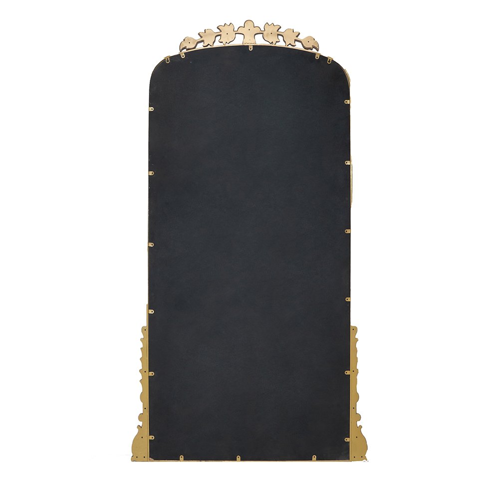 Lavish - Full Length Mirror, AntiqueMetal Floor Mirror For Living Room, Bedroom - Gold - Image 9
