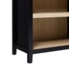 Modern 5 Shelf Open Arched Bookshelf - Black - Image 3