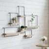 Wall Shelf, Wall Hanging Decor, Home Decor Accent - Black / Brown - Image 2