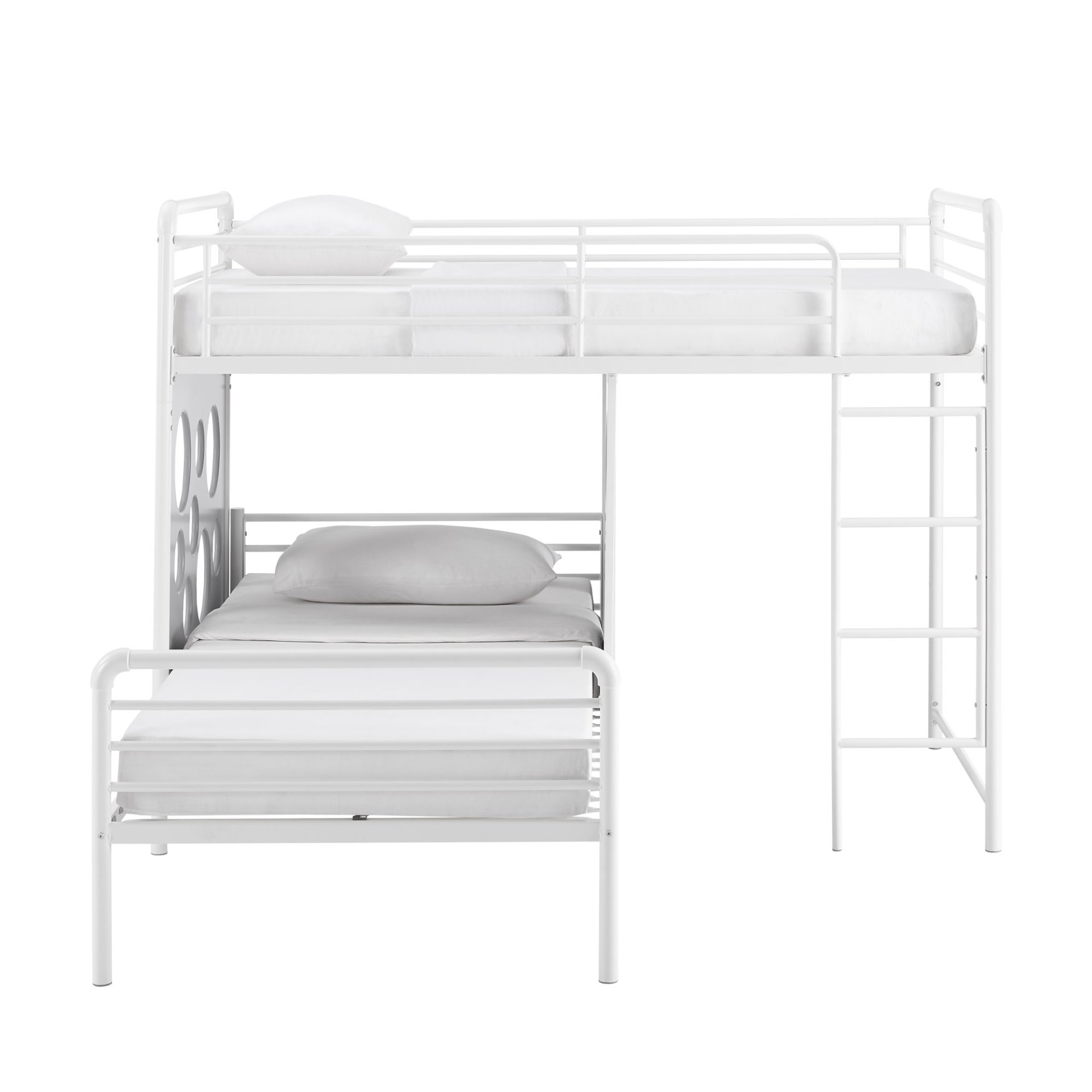 Twin Geo Cutout Colorful L-Shaped Bunk Bed - Image 4