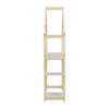 House-Shaped Wooden Writing Desk, Kids Study Table, Bookshelf & Toy Storage - Natural - Image 13
