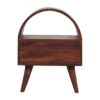 Dome Bedside Table - Brown - Image 5