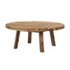 Coffee Table Durable Solid Acacia Wood - Natural Wood / Brown - Image 4