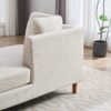 Wide Modern Double Sided Upholstered Chaise Lounge, Sleeper Sofa - Beige - Image 11
