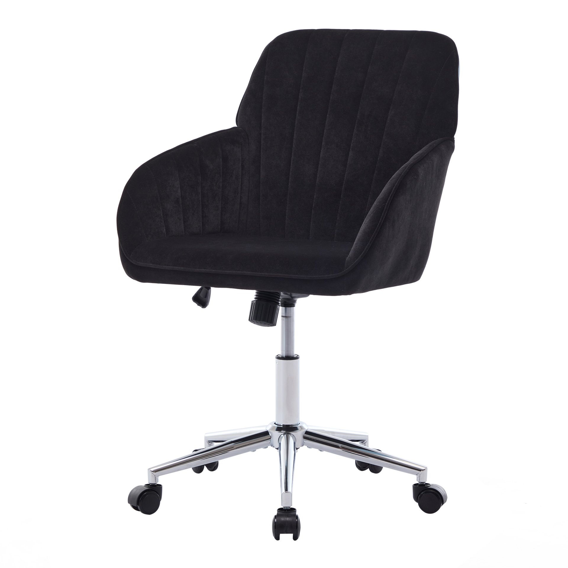 Adjustable Ergonomic Office Chair, Swivel Backrest Seat - Black - Image 6