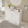 43" Bathroom Vanity Multi Functional Cabinet - White - Image 4