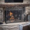 Darcie - Wrought Iron Fireplace Screen With Intricate Detailing - Black - Image 2