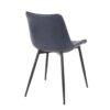 Durango - Industrial Dining Chair (Set of 2) - Black / Vintage Blue - Image 4