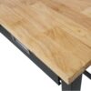 60" Work Bench, Workbench With Drawer Storage, Heavy Duty Bamboo Wood Work Table With Wheels For Garage Home Office - Black / Light Brown - Image 9