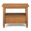 Warm Shaker - Narrow Side Table - Light Golden Brown - Image 3