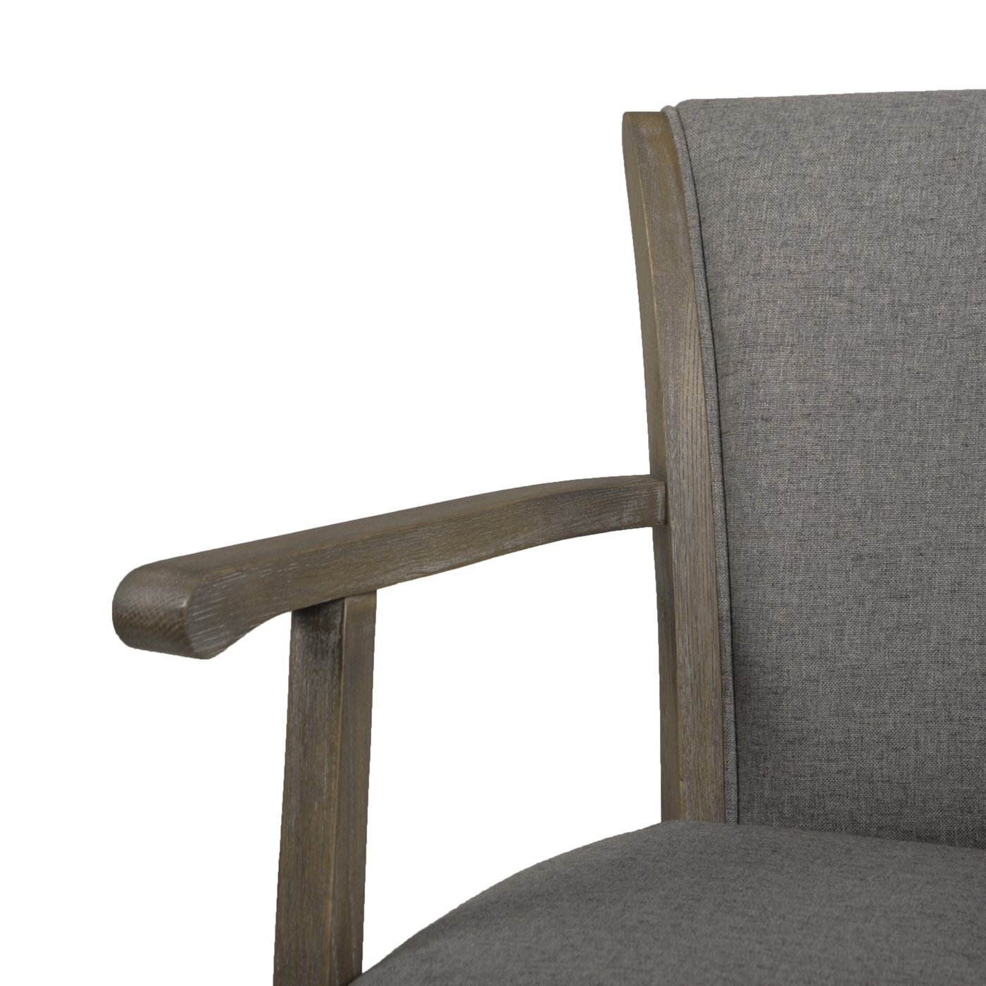Williams - Swivel Bar Stool With Armrests - Heathered Gray - Image 3