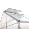 Polycarbonate Greenhouse, Heavy Duty Outdoor Aluminum Walk-In Green House Kit With Rain Gutter, Vent And Door For Backyard Garden - Aluminium - Image 12
