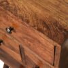 4 Drawer Multi Bedside Table - Chestnut - Image 7