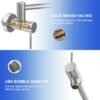 Modern Design Wall Mount Kitchen Pot Filler Faucet With Folding Stretchable Arm - Brushed Nickel - Image 9