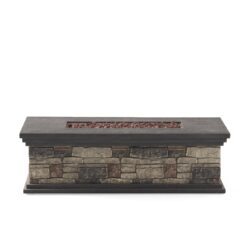 Contemporary Rectangle Fire Pit 50, 000 Btu Magnesium Oxide - Stone Gray