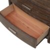 Two Drawer Nightstand - Antique Brown - Image 5