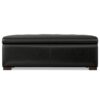 Gabbie - Rectangular Storage Ottoman - Black - Image 3