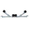 Durable Boat Trailer Bottom Support Bracket With Keel Rollers, 2204Lbs Capacity, Adjustable Height, Steel - Silver - Image 2