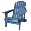 Oversize Outdoor Folding Adirondack Chair, Patio Chair For Garden Backyard Porch Pool Deck Firepit - Blue - Image 6