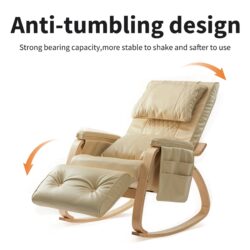 Massage Comfortable Relax Rocking Chair - Cream