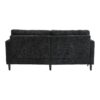 Modern Style Chenille 2 Seater Sofa With LED Light, USB Port And Storage Bag - Black - Image 22