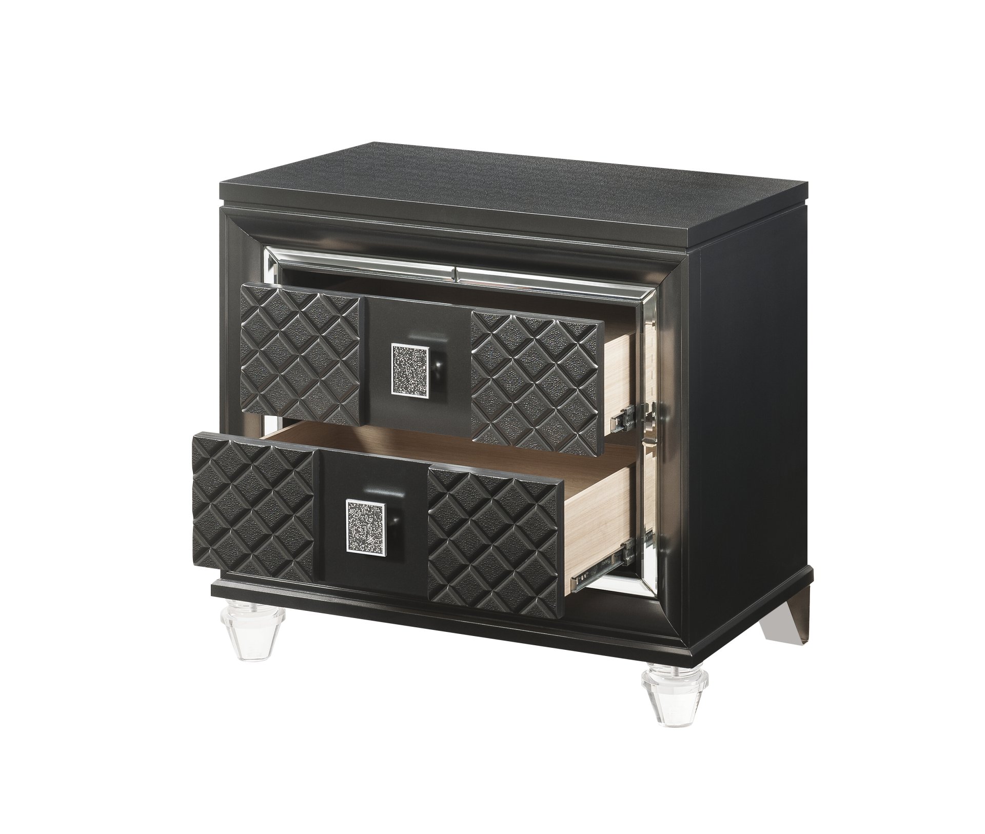 Sawyer - Metallic Nightstand - Gray - Image 3