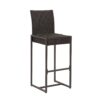 Outdoor Barstool With Hand Crafted Details (Set of 2) - Dark Brown - Image 5