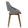 Fabrico - Mid-Century Modern Dining Chair (Set of 2) - Walnut / Gray - Image 3