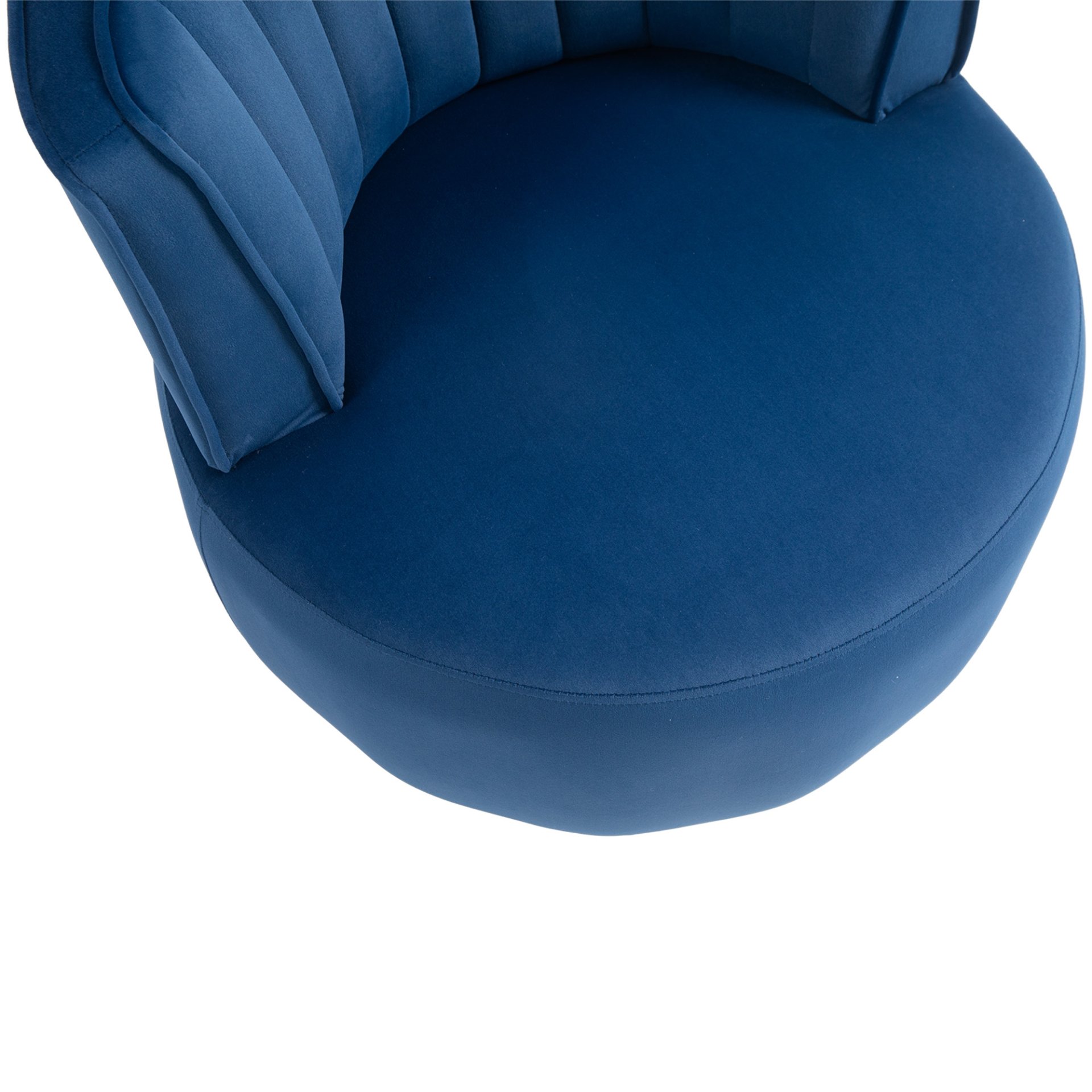 Coolmore - Swivel Barrel Chair, 360 Degree Swivel Accent Sofa Chair With Soft Velvet - Navy - Image 13