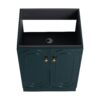 Modern Freestanding Bathroom Vanity With 2 Soft Close Cabinet Doors Excluding Sink - Dark Green - Image 8