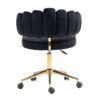 Modern Home Office Desk Chair With Adjustable Height And Swivel Wheels - Black - Image 17
